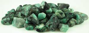 1 Lb Emerald untumbled stones - Click Image to Close